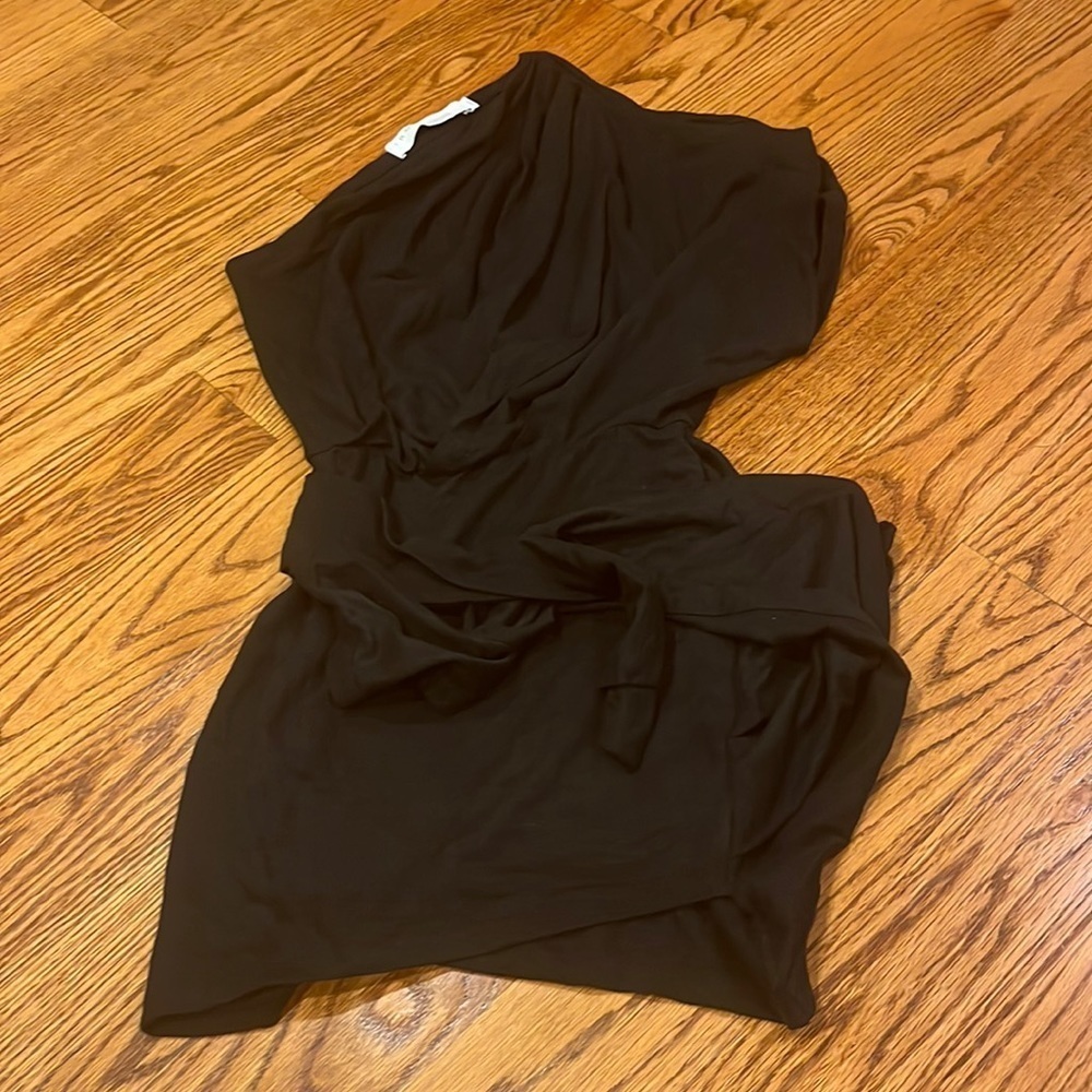 IRO Woman’s Black One Shoulder Tie Dress Size XXS